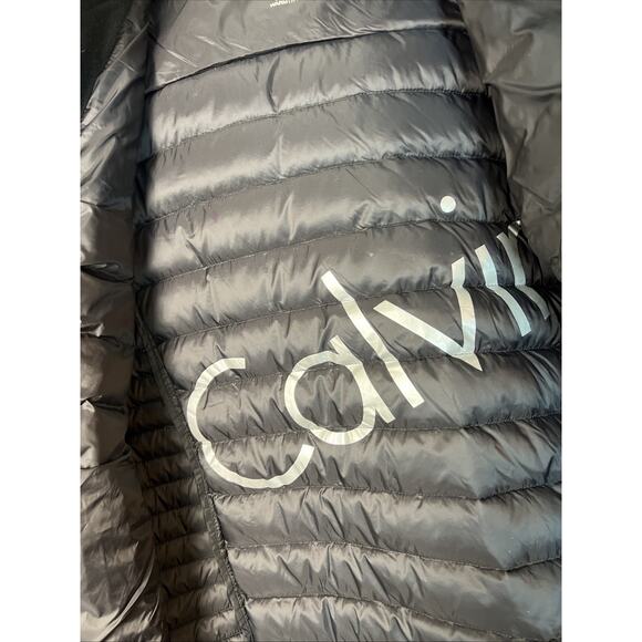 Calvin Klein Womens Packable Premium Down Puffer Jacket Size XS Brown Zip Up - Picture 7 of 11